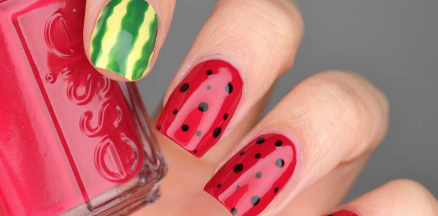 طرح کاشت ناخن مدل یلدایی 1402